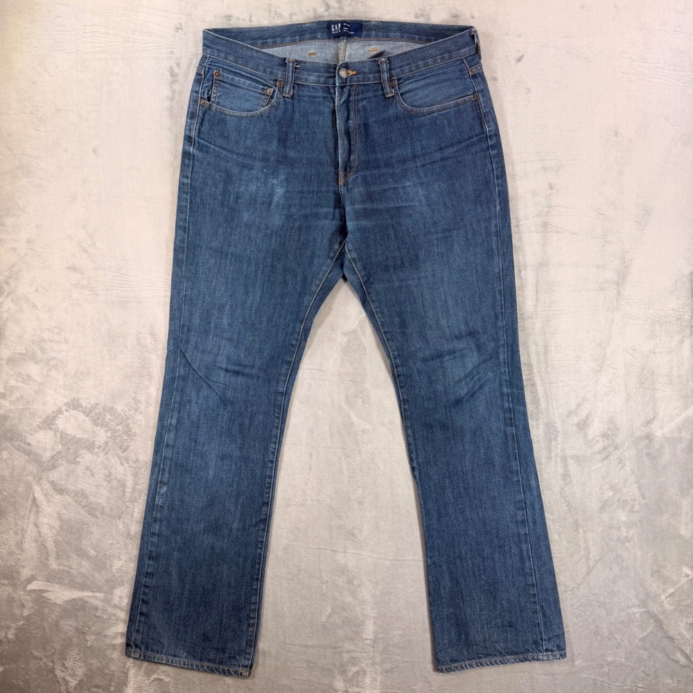 Gap Boot Cut Jeans Men's Size 36x36 Blue Dark Wash Denim Pants